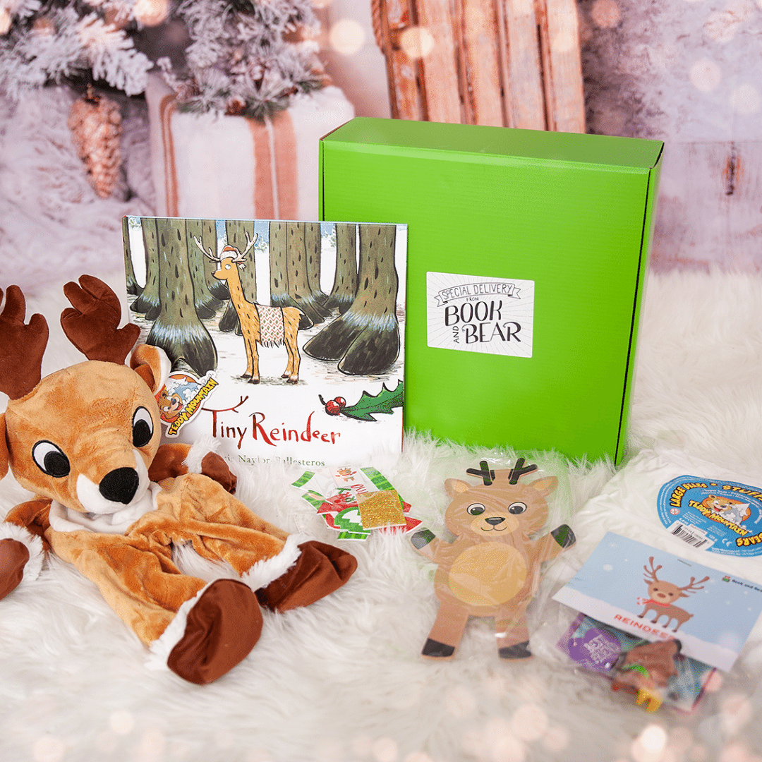 Reindeer Stuffing Kit & Book Set + Free Santa Suit
